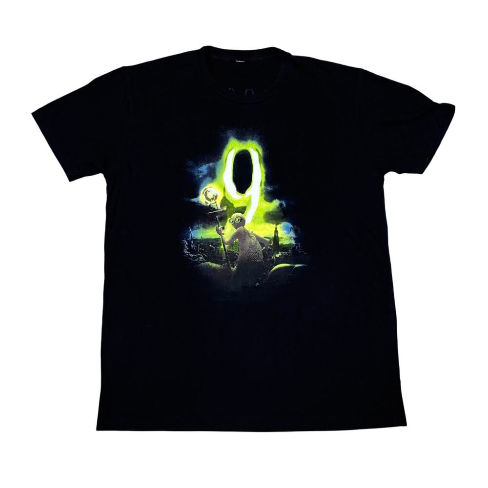 9 Tim Burton 2009 Movie Promo Short Sleeve T Shirt Men's Medium